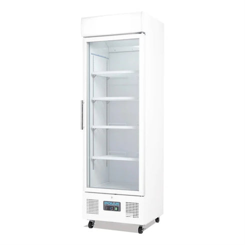 Polar G-Series Single Door Upright Display Fridge White 350Ltr DM076-A